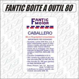 Fantic sticker information 80