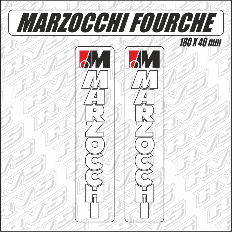 Autocollants Fourche Marzocchi Pour Cagiva Mito EVO X2 - Vinyle, Neufs - Marque Egovinyls