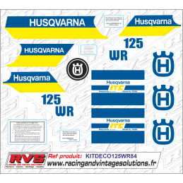 Kit Déco Husqvarna 125 WR 1984