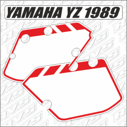 Fonds de plaques 125  YZ 1989