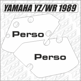 Fonds de plaques 125YZ / WR...