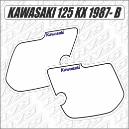 Fonds de plaques 125 KX 1987 B