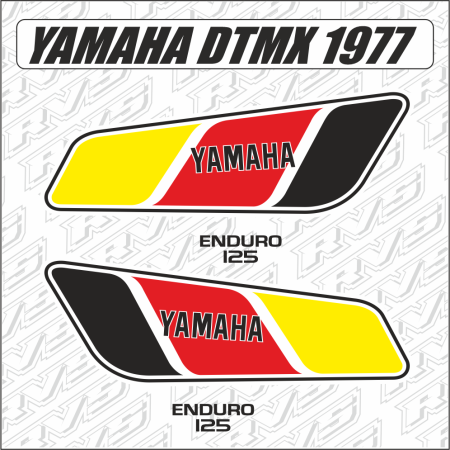 Kit déco Yamaha 125 DTMX 1977