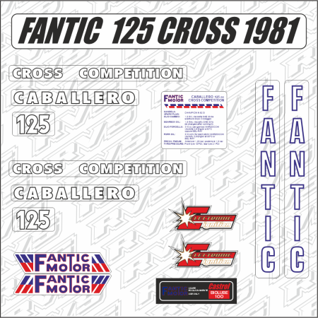 Kit Déco COMPLET Fantic 125...